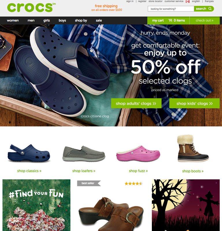 chaussures crocs